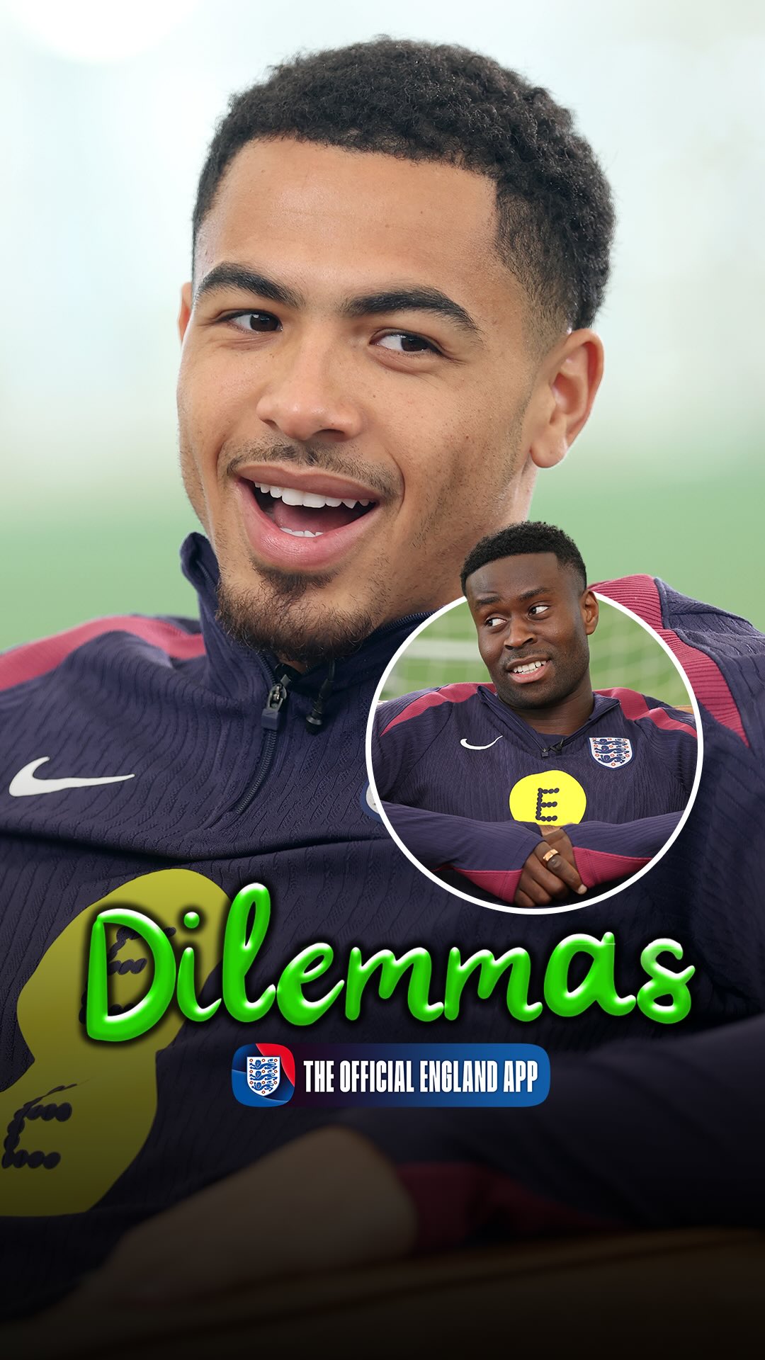 A topic Marc knows all too well 🤣

#ThreeLions duo, and @emiratesfacup finalists, @marcguehi & @levicolwill debate your ‘dilemmas’ - watch now exclusively on the Official England App! 📲 🏴󠁧󠁢󠁥󠁮󠁧󠁿