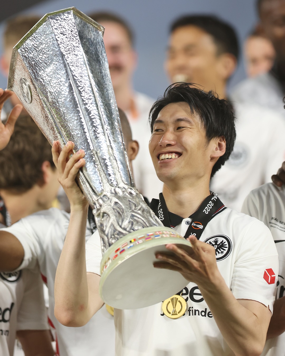 Daichi Kamada and Oliver Glasner in Europe 👊

2022 Europa League winners 🏆
2026 Conference League final 🔜

#UECL