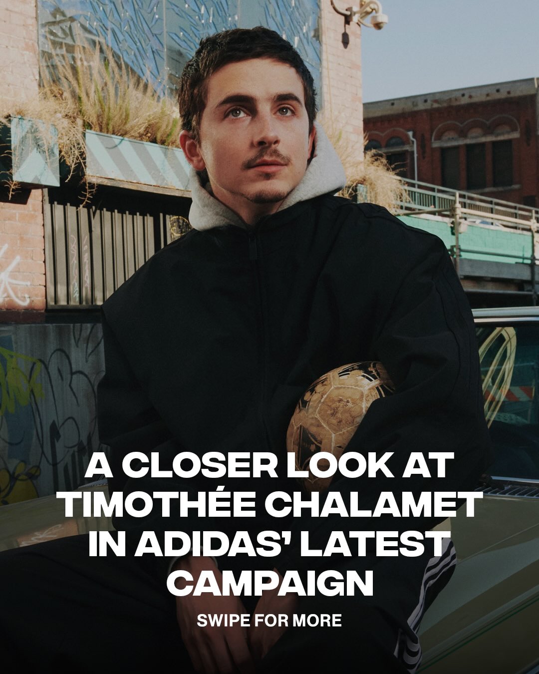 He knows football ⚽️🏟️

Timotheé Chalamet for @adidas latest campaign “Backyard Legends” starring Bad Bunny, Lionel Messi, Lamine Yamal and more.
