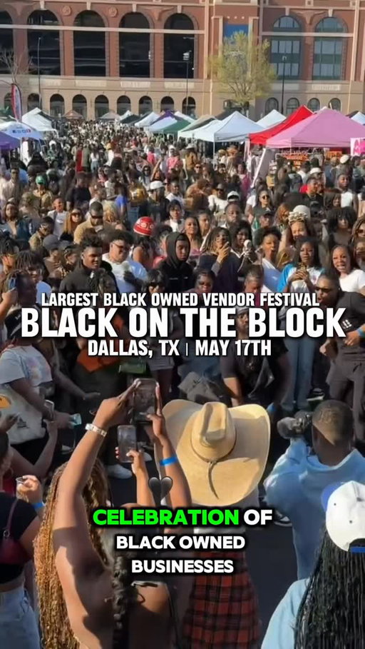 Black on the Block | DALLAS Edition 👌🏾🔥

One of the biggest celebrations of Black owned businesses is happening this weekend! Black on the Block Dallas is bringing together Black owned brands, food, entertainment, and family fun all in one place at Gilley’s Dallas. Whether you’re looking to shop your favorite brands, discover new ones, or just get out and enjoy the energy, this is a great Sunday plan.

Here’s What To Expect:
🛍️ Up to 200 Black-owned Brands
🍴 Food & Beverage Court
🎶 Live Performances, Dancing & Music
🎁 Giveaways

🎟️ Ticket Info:
General Admission: Starting at $20
Kids 12 & under: Free

⏰ Hours:
Sunday 1pm-7pm

Add this to your list of things to do in Dallas this weekend. Perfect for the whole family. Will you be there?

📍 @BlackxtheBlock
Gilley’s Dallas | Back Lot
1135 Botham Jean Blvd, Dallas, TX

#BlackxtheBlock #ThingsToDoInDallas #DallasInfluencer #DallasContentCreator #LiveNationUrban