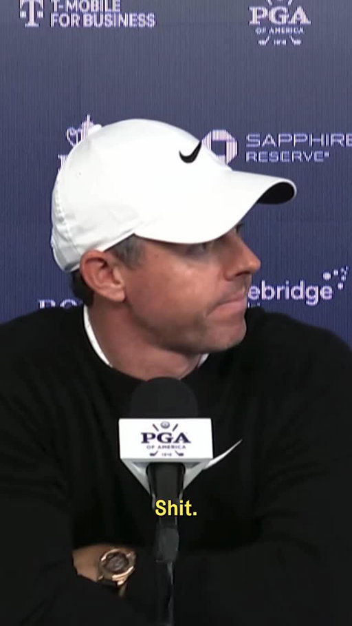 Rory McIlroy with a thoughtful answer on his play today.