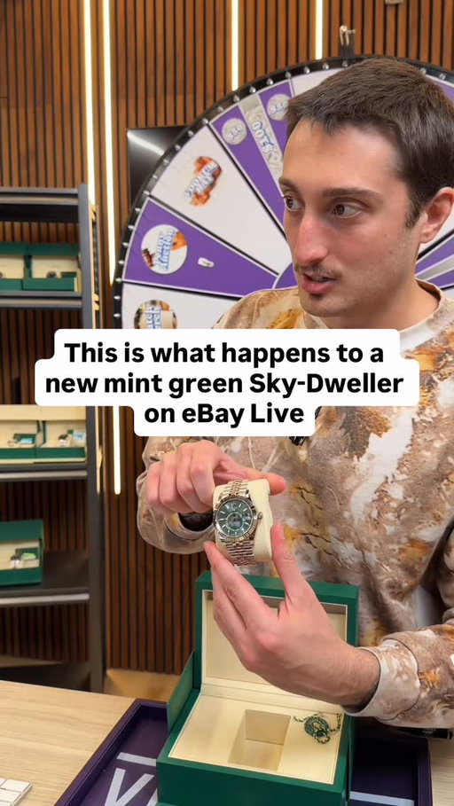 Vookum hesitates before running a 2026 Rolex Sky-Dweller mint green dial on Jubilee, one of the strongest modern Rolex configurations in the current watch market.
While Mitch prefers the Oyster bracelet version, Vookum keeps backing the Jubilee for the more elegant look and feel.
With comparable pre-owned Sky-Dwellers from 2024–2025 sitting around the low $30Ks, the result ends up nearly $5K below those levels. What a brutal outcome for the seller and a massive pickup for the buyer watching Vookum Live.

#RolexSkyDweller
#MintGreenRolex
#JubileeBracelet
#RolexCollectors
#WatchCommunity