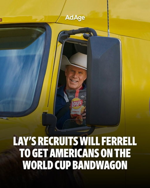 Not that into soccer? You can still be a bandwagon fan during the World Cup, says @lays.

The PepsiCo brand’s U.S. World Cup campaign with Will Ferrell invites Americans to embrace the art of being a bandwagon fan. The effort from @72andsunny_ LA arrives as the tournament returns to the U.S. for the first time since 1994 and aims to make the event feel approachable for casual viewers as well as devoted soccer followers.

“People love to pretend you have to pass some kind of test to enjoy the FIFA World Cup,” Ferrell said in a statement. “Lay’s is basically saying: forget that. Just jump on the Bandwagon, grab some chips and have fun. No expertise required, just enthusiasm and snacks.”

📲 Read about the full campaign at the link in our bio. 🔗