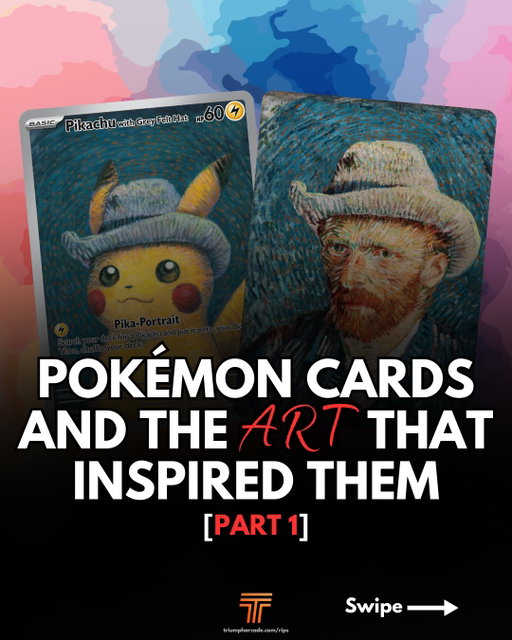 Pokémon cards have always been art… some of them literally 🖼️

From van Gogh to Hokusai, these cards wear their inspiration proudly. Which one is your favorite from Part 1? 👀

⚡ Pikachu with Grey Felt Hat
🌊 Kingdra ex Promo
🌀 Origin Forme Palkia
🎨 Smeargle
🌸 Psyduck

Prices referenced using @getcollectr on May 14, 2026 and may be subject to change.
#pokemontradingcards #pokemontcg #pokemonartist