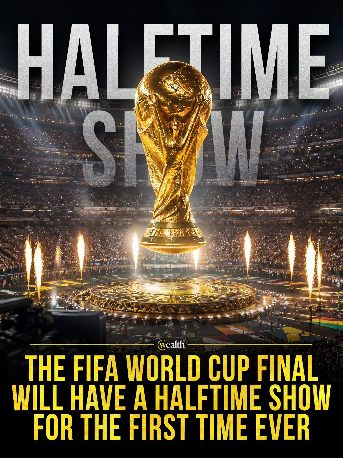 The 2026 World Cup final now has a halftime show. ⚽🎤

FIFA says the 2026 World Cup final at MetLife Stadium on July 19, 2026, will include the first halftime show in the match's history. The move would turn the tournament's biggest fixture into a more Super Bowl-style event.

Coldplay's Chris Martin is curating the show and names Madonna, Shakira, and BTS in connection with the performance. If the plan holds, the final would break with every previous World Cup title match by adding a dedicated entertainment segment at halftime.

#FIFA #WorldCup #WorldCup2026 #MetLifeStadium #HalftimeShow