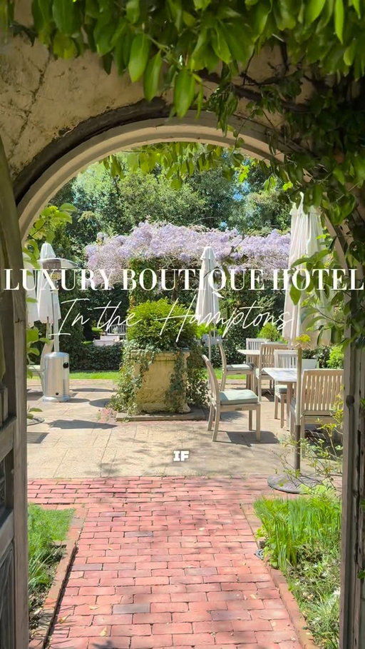 If you’re planning a trip to the Hamptons, watch until the end of this video for the name of this boutique hotel! #travelbucketlist #luxuryhotels #easthampton #besthotels #boutiquehotels