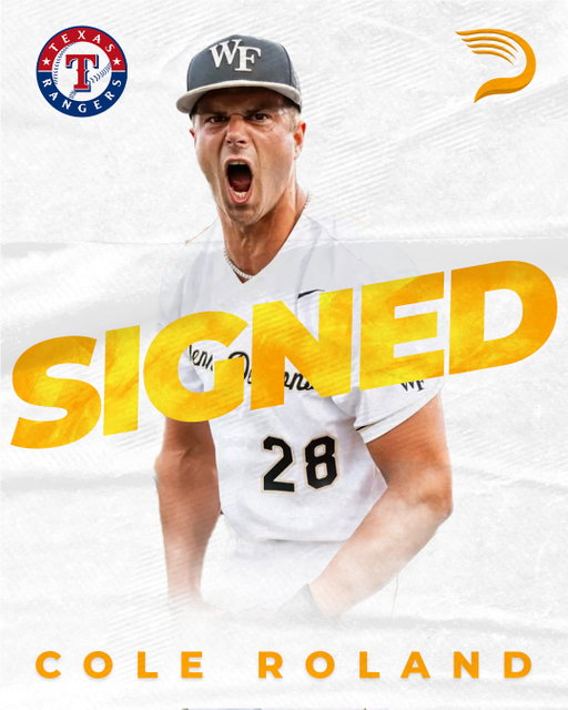 Congratulations Cole Roland on signing with the Texas @rangers! 💥⁠
⁠
Take a look at the work he put in this offseason to get there ➡️