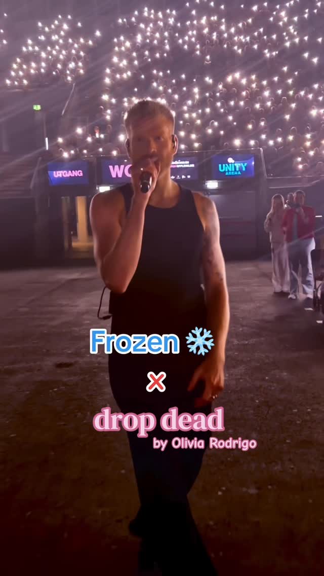 olivia rodrigo but make it nordic! 🩵 thank you oslo for a beautiful night! ❄️ @oliviarodrigo #frozen #dropdead