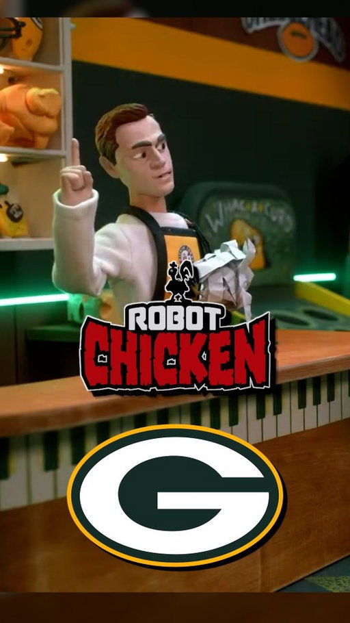 I was in the Packers Schedule Release video.

As someone who grew up watching Robot Chicken, to be able to work with animators and the Packers is surreal. 

Life is pretty crazy, man. 

Beyond grateful

A huge shoutout to the @packers and @stoopidbuddystoodios