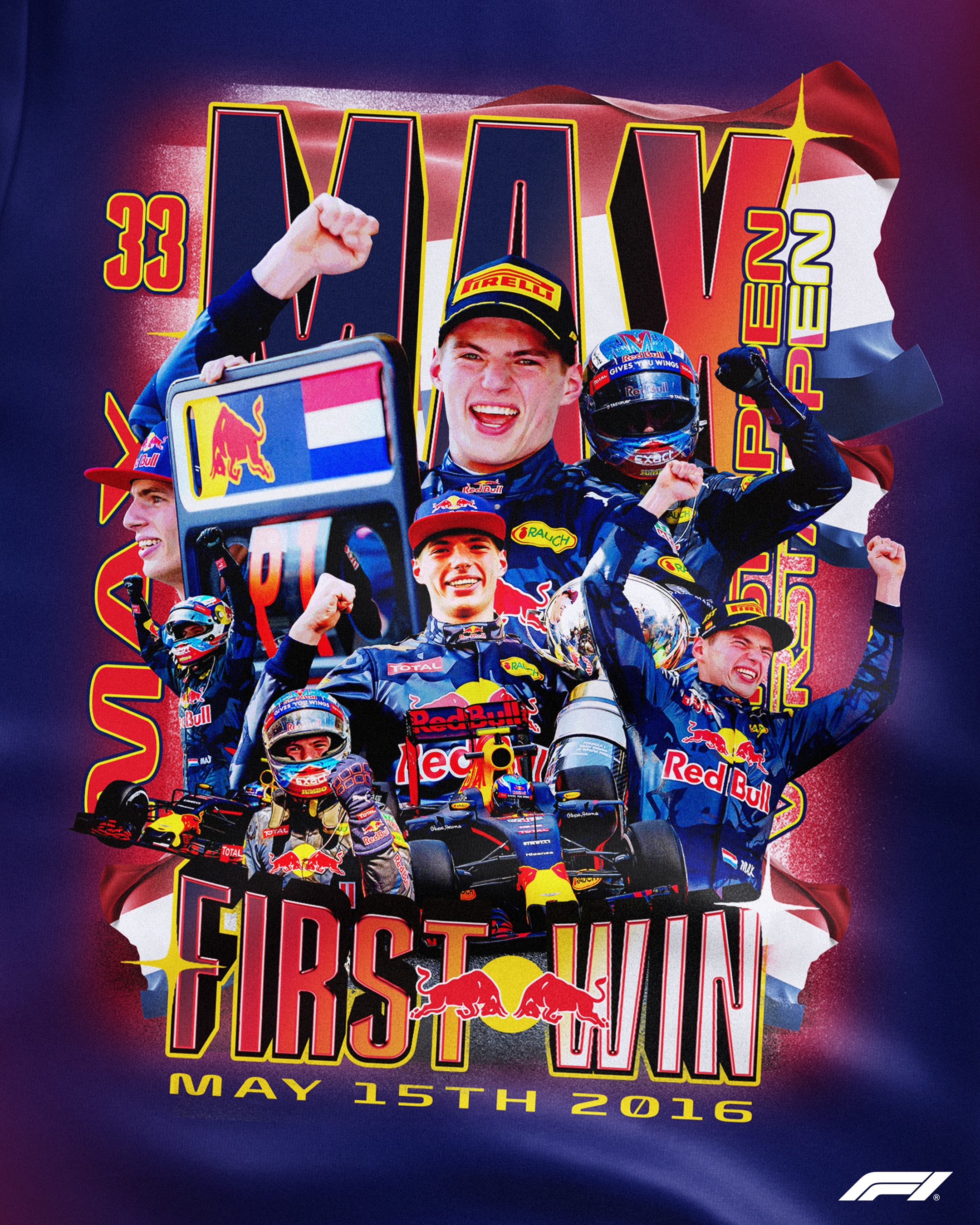 10 years to the day since the first Max win 🦁🤩 

On this day in 2016, Max Verstappen claimed his first ever F1 win, in what was his first race at Red Bull - he has gone on to win 70 more races and claim four world titles since! 💪

#F1 #Formula1