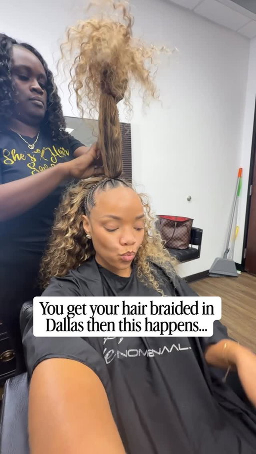 Still can’t believe that happened 😅😱 I think I found the style of the summer! 😍 I love a protective style that allows me to be active in the gym and baby this is it.

When I say I LOVEEE my hair. I knew it was cute but the experience at the end?!!!

Just made me realize something even more…

Watch my stories for the full reaction!

If you’re in Dallas and looking for a braider or Dallas hairstylist, I’ve recently been going to @shes_hair_savvy for my installs.

She can do so much from braids, crochet, quick weaves, silk presses, sewins, wig installs… and she cares about HEALTHY HAIR.

She takes time with my curls and of course gives a GOOD wash.

This is your sign to book with her!

Comment BLONDE and I’ll send you the exact link to book her with my special code! 

This half up half down sew in with braids in the front ❤️🥰😍 EATSSSS

Would you try this style?! I think I’m in LOVEEEEE!

#dallasinfluencer #dallashairstylist #dallasbraider #dallashair #halfuphalfdownhairstyle