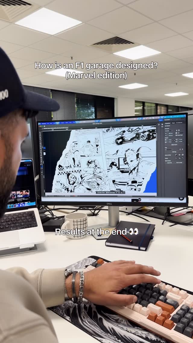 From the screen to the garage 🎨🖌️ 

Remember our collaboration comic with Marvel will be available for sale with special edition event-exclusive variant covers, starting at the Monaco Grand Prix.