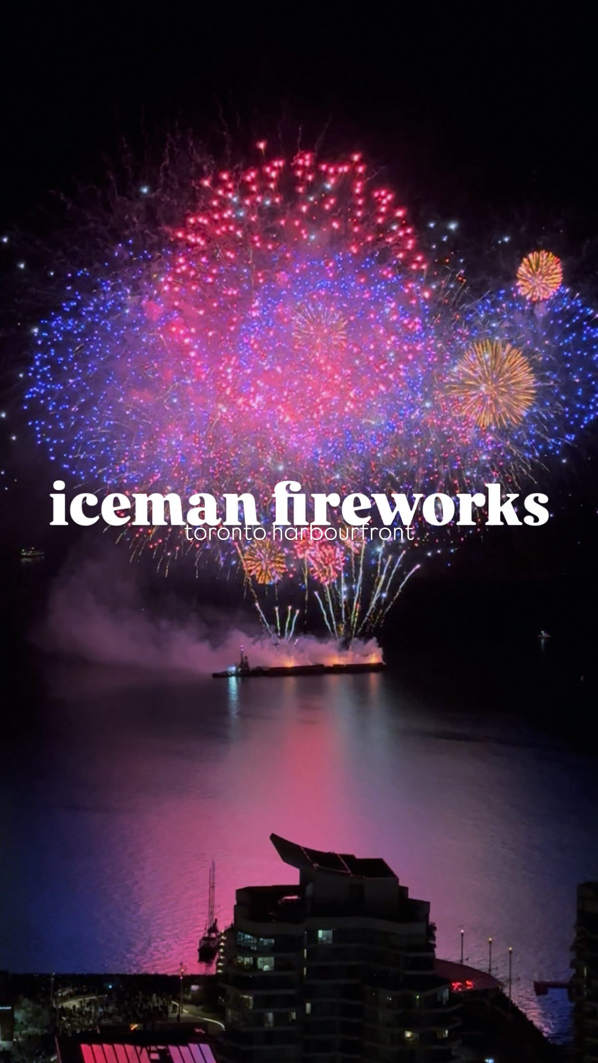✨i bet you haven’t seen this angle of the drake iceman fireworks yet✨
.
.
.
#drake #iceman #toronto #torontofireworks #torontoharbour