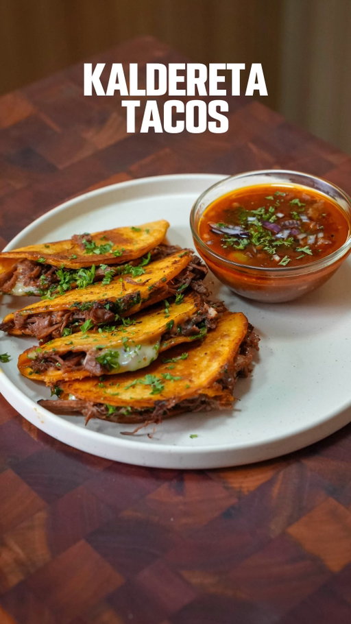 This might be one of the best Filipino dishes for batch cooking. 🌮

Kaldereta is one of those stews that just keeps getting better over time. The flavors deepen, the beef gets even richer, and honestly, it makes life a lot easier when you already have good food waiting for you at home.

Lately, I’ve been trying to cook a little smarter too. One big cook session means less time at the stove throughout the week, a little less energy used, and way less food waste. Then when you’re tired of eating it with rice, you can turn it into something fun like these Kaldereta Tacos inspired by birria tacos.

Rich, beefy kaldereta, crispy tortillas, melted cheese, and all that deep stew flavor in every bite. 

I made this using tools from @SMHome. Having the right setup at home just makes cooking feel so much easier and more intentional.

Tag someone who would love this! 👇

#ForAllThingsHome #RediscoverSMHome
