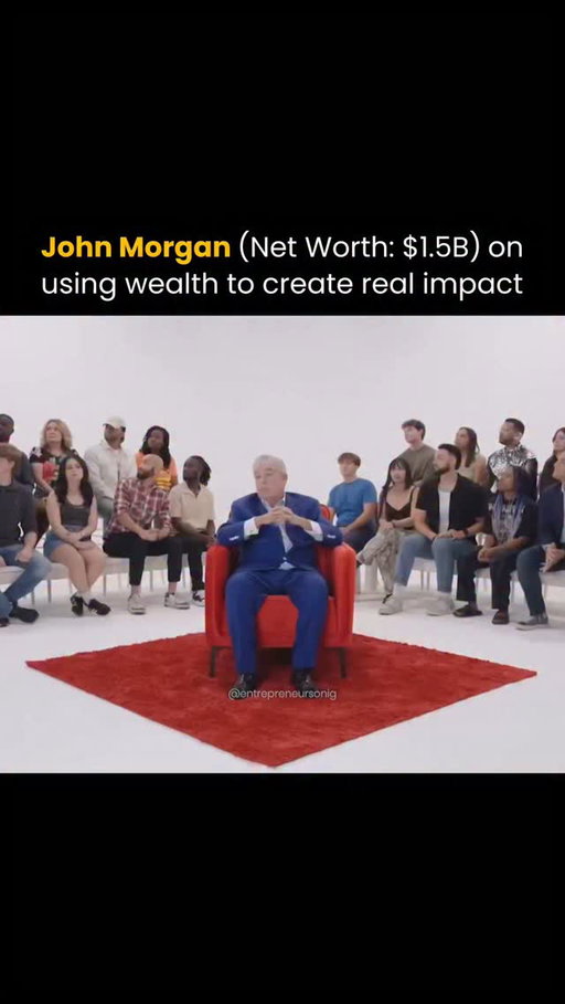 John Morgan is often known as the face behind Morgan & Morgan, one of the largest personal injury law firms in the United States. 

But his public identity goes beyond law. Over the years, he has also used his wealth and influence to support social causes, education, and healthcare initiatives. 

His approach to giving is not built around quiet donations alone, but around visible, large-scale impact that targets everyday problems faced by ordinary people.

Whether through legal access, education support, or community aid, his actions reflect a belief that money should actively solve visible problems rather than remain in private foundations.

Follow us (@entrepreneursonig) for everything related to entrepreneurs.

Media: Jubilee