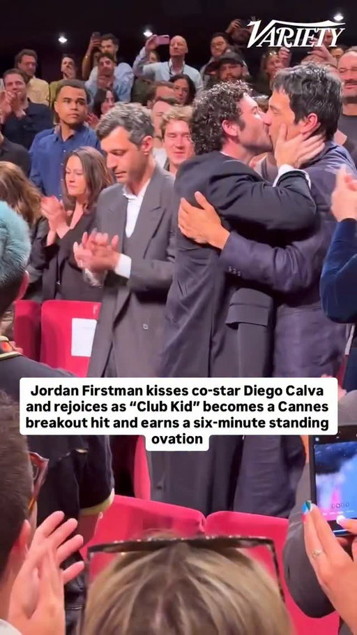 #JordanFirstman’s directorial debut #ClubKid is the first breakout hit of #Cannes 2026, earning critical acclaim and a six-minute standing ovation in which Firstman rejoiced, kissed co-star Diego Calva and lifted up onscreen son Reggie Absolom to thunderous applause.

Firstman is largely known as a comedian and social personality who lives unapologetically — young, gay, ravenous for substances, sex and human connection. With “Club Kid,” he proved to the premiere audience that he’s got depth beyond a New York City dance dungeon.

Click the link in bio to read more from the movie’s world premiere.