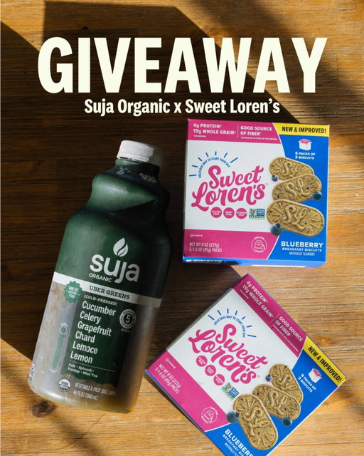 🤩CLOSED: GIVEAWAY🤩 
Congrats to our winner @markhakim1 

We’ve teamed up with @sweetlorens to bring you wellness that lasts all week! 

1 lucky winners will receive:
• One-month supply of Suja Organic 46oz Mighty Dozen + Uber Greens 
• 6 pack of Sweet Loren’s Breakfast Biscuits

How to enter:
1. Follow: @sujaorganic and @sweetlorens 
2. Like this post
3. Tag 2 friends
4. BONUS: comment 💚 on our last 3 IG posts

*No purchase necessary. Giveaway ends 5.20.26 at 11:59PM PST. Entrants must be legal residents of the United States & at least 18 years of age. Winners will be announced only by the official @sujaorganic Instagram account, any other accounts are fake and should be reported.
