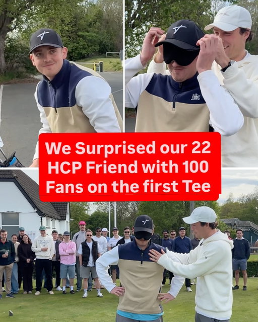 We recently surprised our friend with 100 fans on the first tee… Send this to a friend who would crumble

#golf