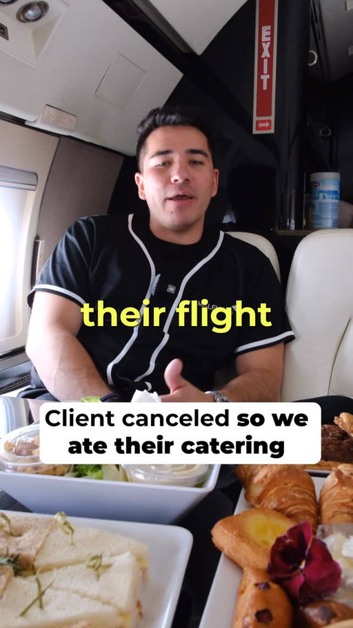 We can’t let good catering go to waste! What would you order on a private jet? 

#FlyAmalfi #Catering #ClientDrama @thekolinjones