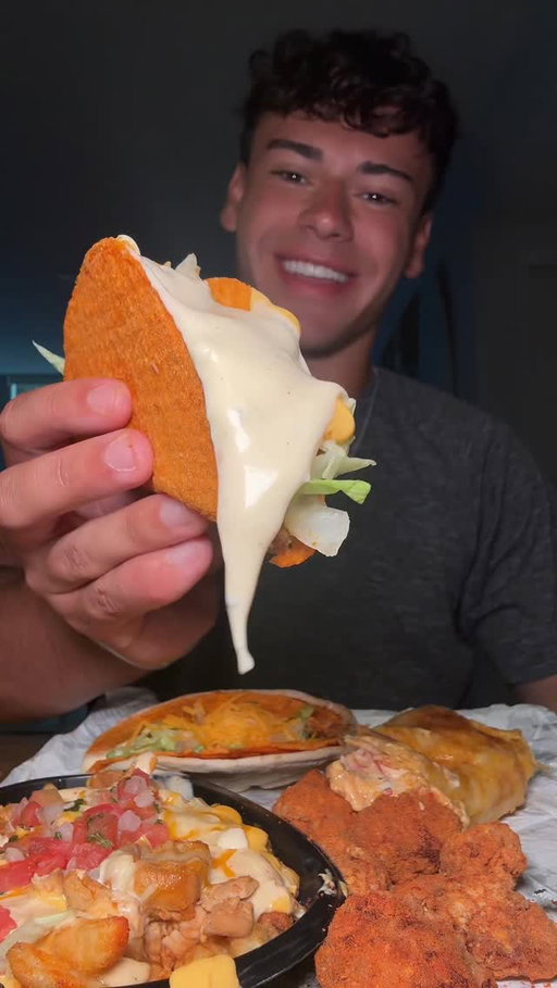 Taco Bell Mukbang #tacobell #grilledcheeseburrito #foodie #asmr #explorepage