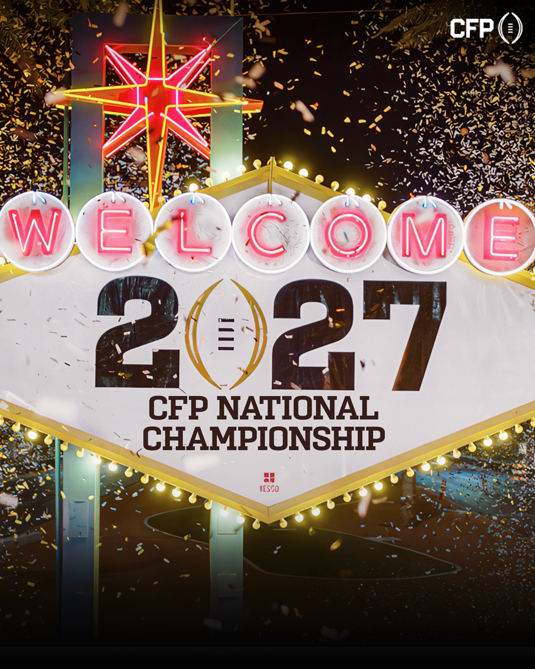Every celebration deserves confetti! 🥳

Wishing our friends in Las Vegas a happy 121st birthday...

...and we can't wait to bring the CFP National Championship to Allegiant Stadium in January!