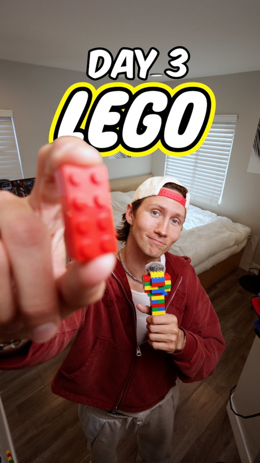 🧱DAY 3🧱 of covering my room with 1 LEGO per new follower! Tag @lego in the comments so we can get them to see this! #lego #legoroom