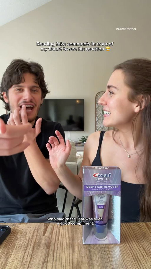 #CrestPartner Dan’s never going to miss a brush again after this 😭 @crest #3DWhite Deep Stain Remover #CrestRealityCheckup #whiteningtoothpaste