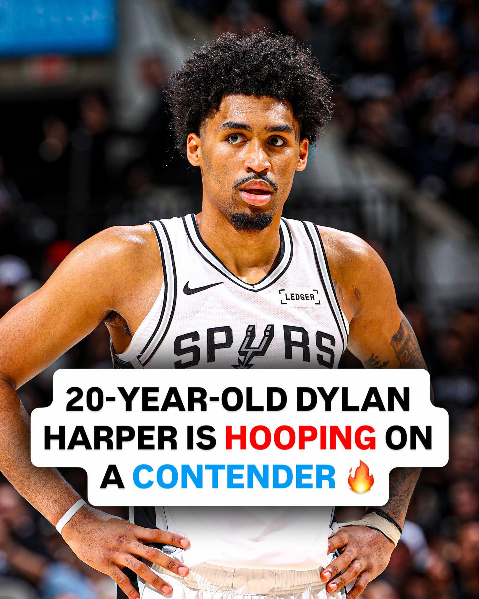 Dylan Harper is going off in the NBA playoffs at just 20 years old 🔥 

He became the youngest guard in NBA history to record multiple playoff double-doubles 👀