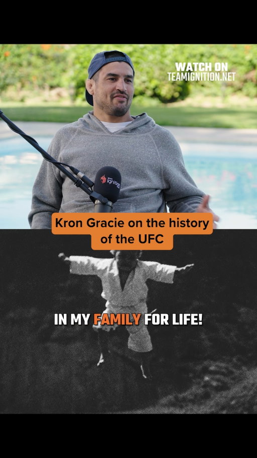 Before Dana White and the PPVs, the @UFC was getting banned everywhere for being too barbaric.

Watch Kron Gracie tell @Selema the origin story of the world's biggest combat sports organization, and why the Gracie family should have had front row seats for life.

🎧 Listen to the full episode on the Team Ignition Show Podcast now. Link in bio.

#teamignition #ufc #bjj #mma #combatsports @riokid