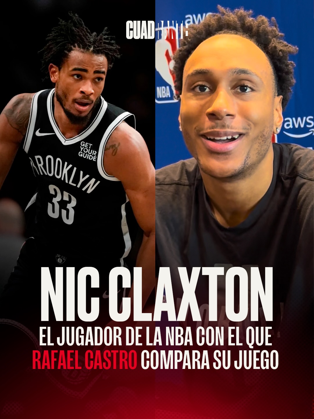 El dominicano Rafael Castro elevó su valor para el NBA Draft 2026 esta pasada semana en Chicago… y habló sobre el jugador en el que modela su juego 🇩🇴💪