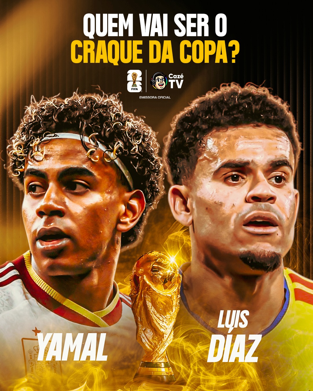 A TEMPORADA DESSES 2 AQUI FOI ABSURDA!!! MAS O ADM QUER SABER 👀 QUEM TEM MAIS FUTEBOL PRA SER O CRAQUE DA COPA??? 🇪🇸🇨🇴

Pedimos pro ChatGPT escolher 32 jogadores que vão copar pra vocês decidirem quem será o 𝑪𝑹𝑨𝑸𝑼𝑬 𝑫𝑨 𝑪𝑶𝑷𝑨 𝑫𝑶 𝑴𝑼𝑵𝑫𝑶! 👀 Responda nos comentários. Votação será encerrada amanhã (sexta) às 18h30. 

PRO ROUND DE HOJE, SIMPLESMENTE LAMINE YAMAL 🆚 LUIS DÍAZ! 🤯🔥 SÓ VEM!

𝐒𝐄 𝐓𝐄𝐌 𝐂𝐎𝐏𝐀, 𝐄𝐒𝐐𝐔𝐄𝐂𝐄! É na CazéTV! 🤩📺

#Espanha #Colômbia #CoberturaCazéTV #CopaNaCazéTV #cztv18 #cztv23