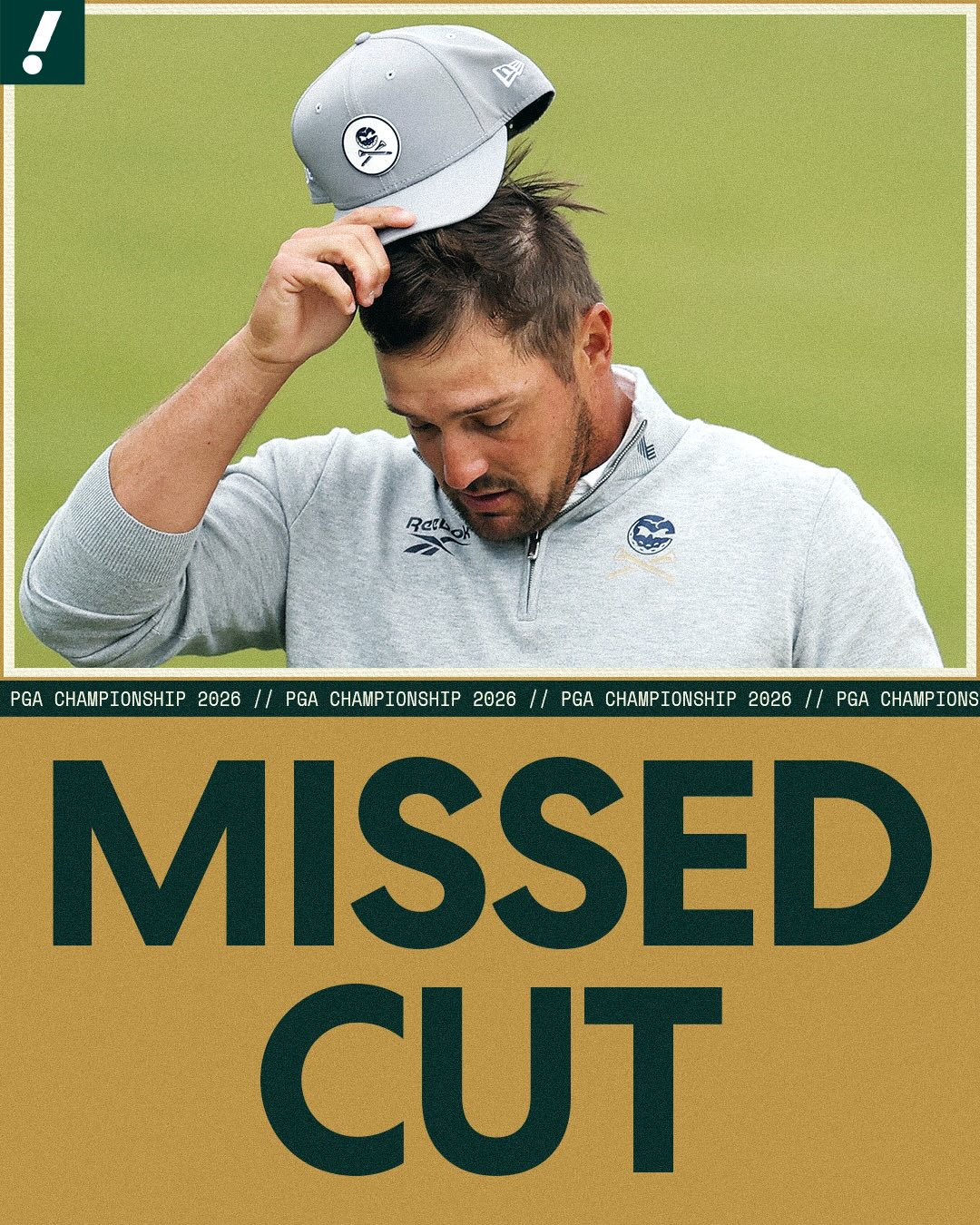 Bryson DeChambeau MISSES THE CUT at the PGA Championship after posting a 7-over thru 36 😬

Thoughts after 2 rounds at Aronimink? ⬇️