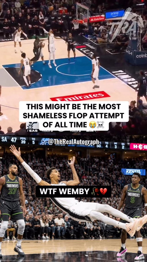 BRO JUMPED TO THE SIDELINE 😭💔🥀 #NBA #wemby #nbamemes #spurs #nbaplayoffs