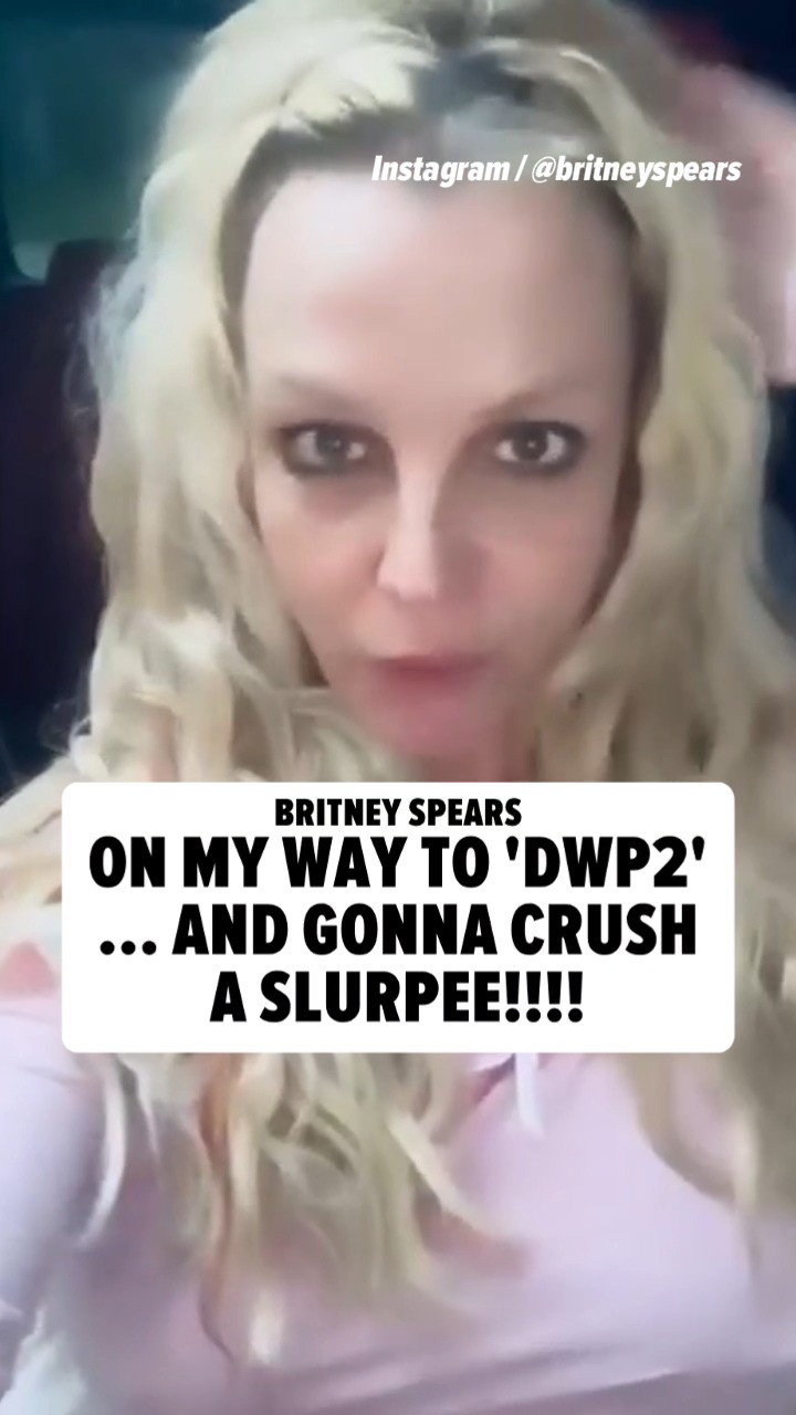 Britney Spears has a wild Friday night lined up ... complete with buttered popcorn, Slurpees and a movie theater screening of "The Devil Wears Prada 2."

Instagram / @britneyspears
