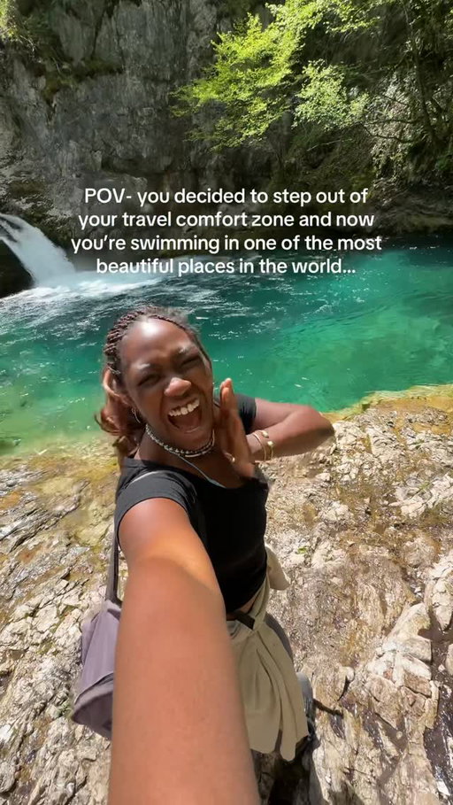 Please take this as your sign to try new things
GUYS
This is 📍The  Blue eye, Theth, Albania 
Solo traveling Albania is literally a movie.
I’ve never gone out of my way to go on a hikey nature focused trip in my life. Traveling Albania gave me the push I needed to embrace a different side of my travel girlie.
A girl that challenges herself and hikes to see beautiful things. Swims in natural rivers, lakes, watertalls and isn’t grossed out by it all. Yes I used to be scared okay.
A girl straight up embracing the incredible beauty of our world that God created and being present with her.
Now that is my latest travel flex. Saying yes to just seeing our worlds beauty.
Heheh should I host a trip here ?
#albania #thethalbania #waterfalls #bucketlist #travelinspiration
