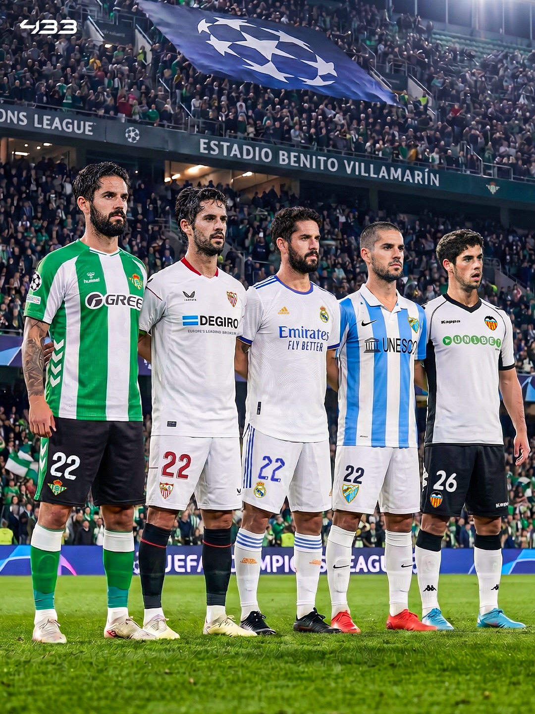 Isco will be the first player ever to play in the Champions League with 𝙁𝙄𝙑𝙀 𝘿𝙄𝙁𝙁𝙀𝙍𝙀𝙉𝙏 Spanish teams 😲🇪🇸

This week, he qualified for the Champions League with Real Betis, adding a new club:

🟠 Valencia
🔵 Málaga
⚪ Real Madrid 🏆🏆🏆🏆🏆
🔴 Sevilla
🟢 Real Betis 🆕

And look at what this one meant to him... He won it five times, but this qualification with Betis still made him cry 🥹