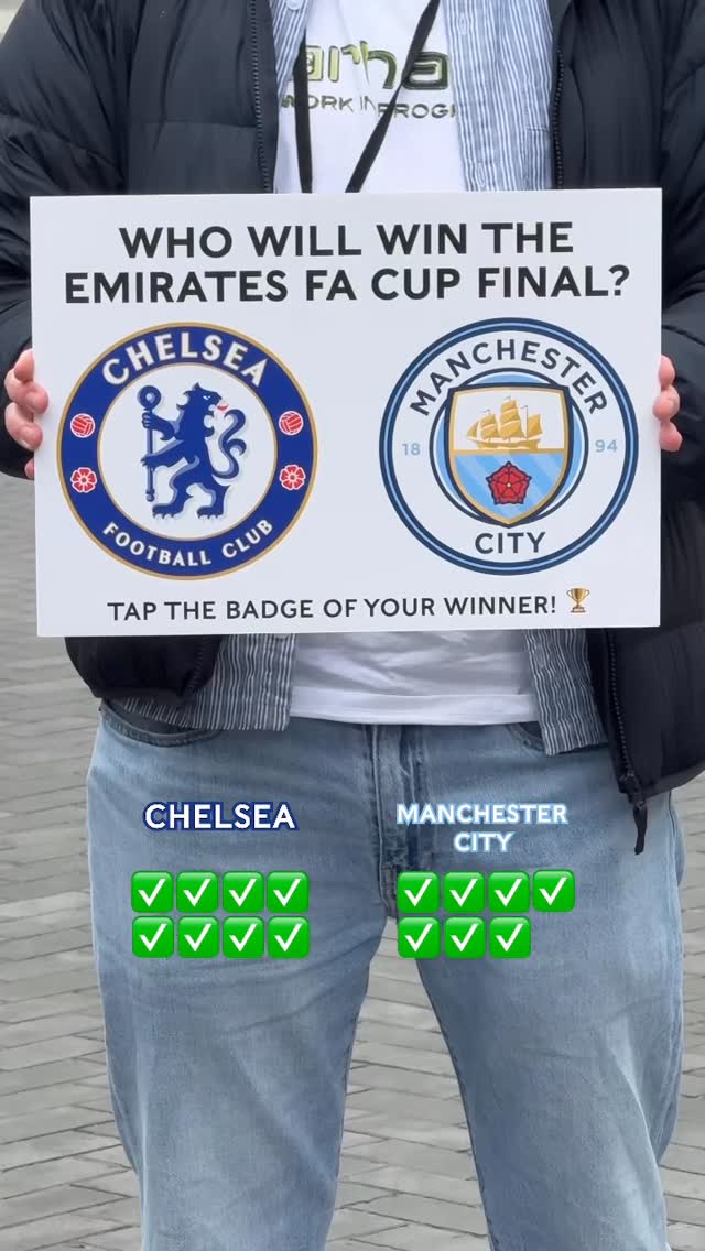 Who will win the #EmiratesFACup Final? 🏆