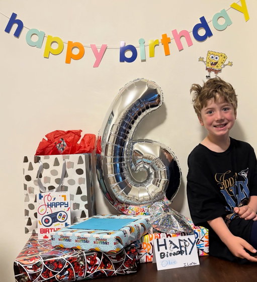 SIX! HBD Oliver 💚💚 love you so much. #olivermoss