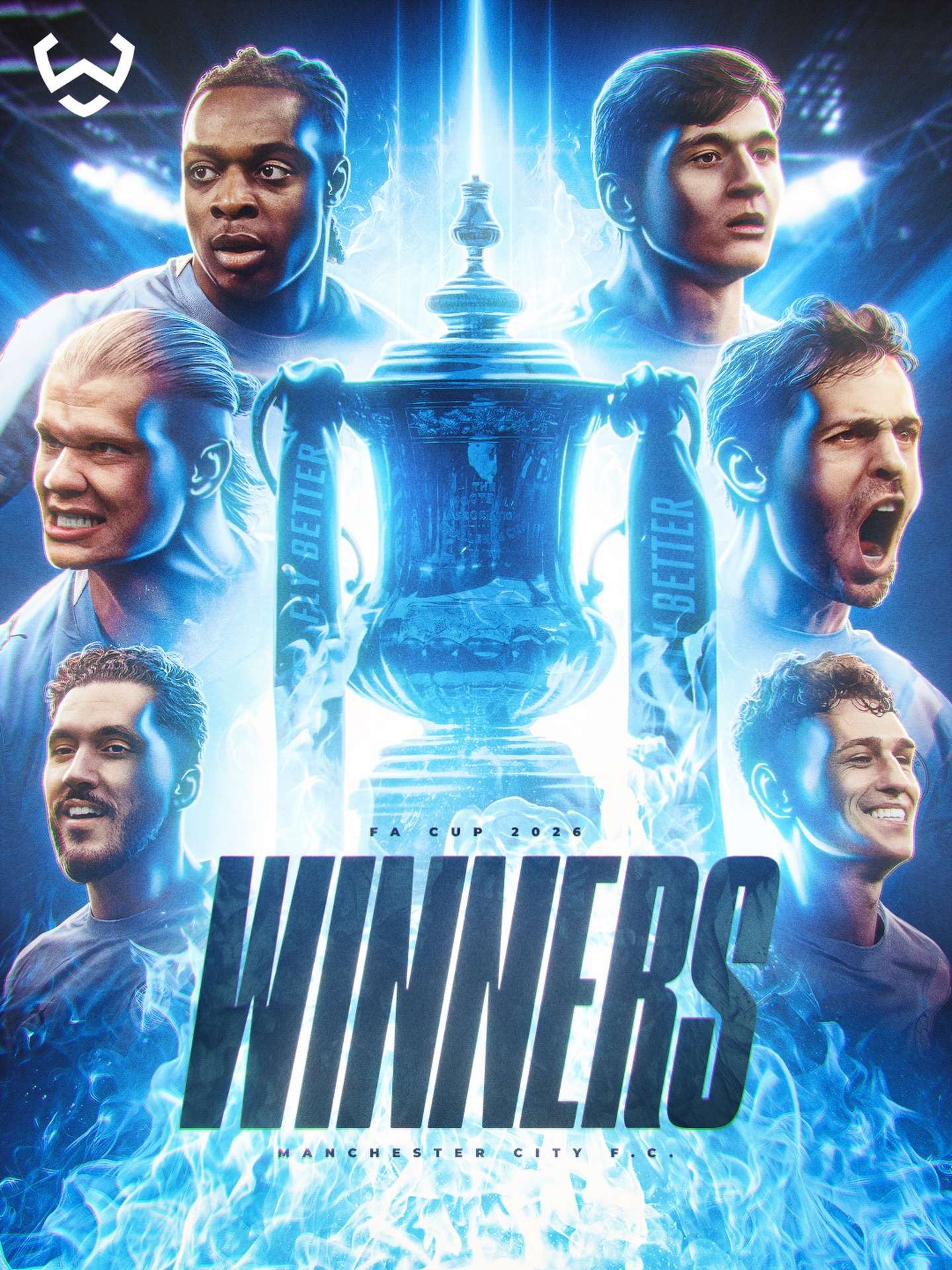 MANCHESTER CITY WIN THE 2026 FA CUP 🏆🔵

It’s their 8th FA Cup title and Pep Guardiola’s third with the club.