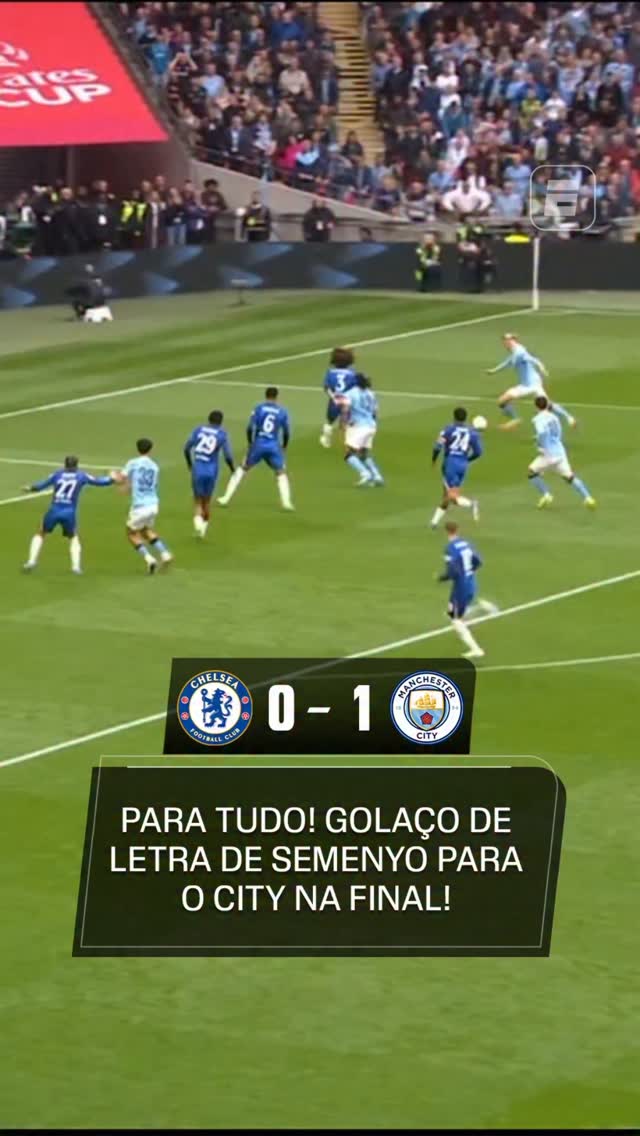 PARA TUDO QUE GOLAAAAAAAAAAAAÇO! Semenyo abriu o placar para o Manchester City contra o Chelsea na final da FA Cup com uma PINTURA de letra! Absurdo!

ASSISTA à final da FA Cup pela ESPN no Plano Premium do #DisneyPlus!

#FACupNaESPN #Chelsea #ManCity #novibet