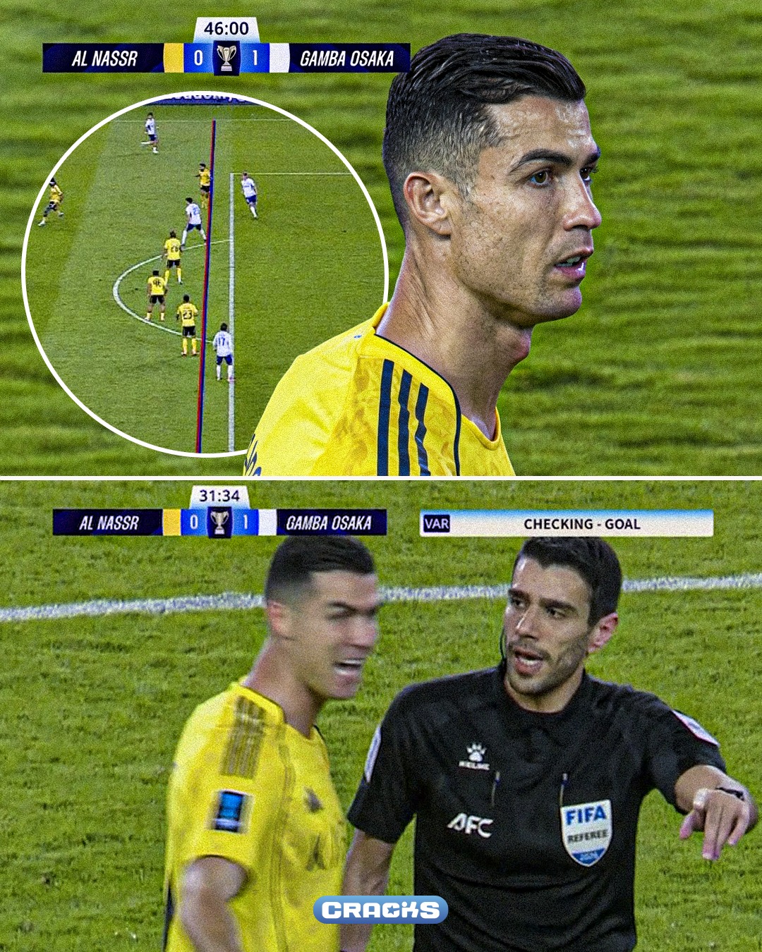 🌏 ¡CRISTIANO PIERDE EN LA FINAL!

🏆 Al-Nassr cae 0-1 en la final de la Champions League 2

⚠️ El gol rival tuvo que ser revisado por el VAR ante los reclamos de fuera de juego por parte del conjunto saudí