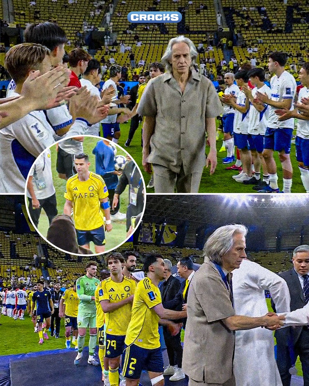 🥈 ¡¡NO FUE A RETIRAR LA MEDALLA!!

😳 Cristiano Ronaldo no fue a recoger la medalla de subcampeón

🚶‍♂️ Apenas terminó la final, el portugués se marchó directamente hacia los vestuarios

💔 Otra noche muy dura para CR7 y Al-Nassr tras perder una nueva final