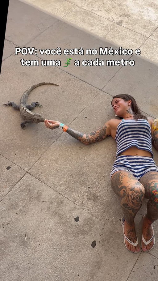 Elas são tão fofas!!!!! Quero levar pro Brasil 
Obrigada pelo passeio @tours.cancun.increible 
#iguana #cancun #mexico
