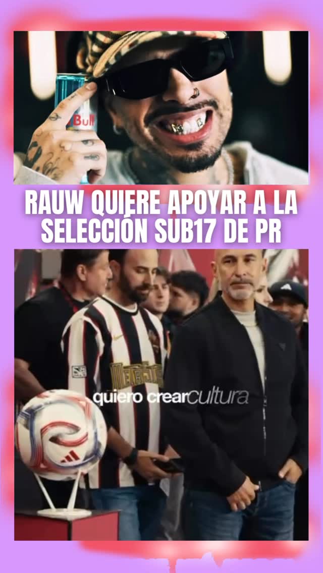 #RauwAlejandro tiene planes con Red Bull para apoyar a la seleccion femenina sub 17 que califca por primera vez al mundial‼️⚽️