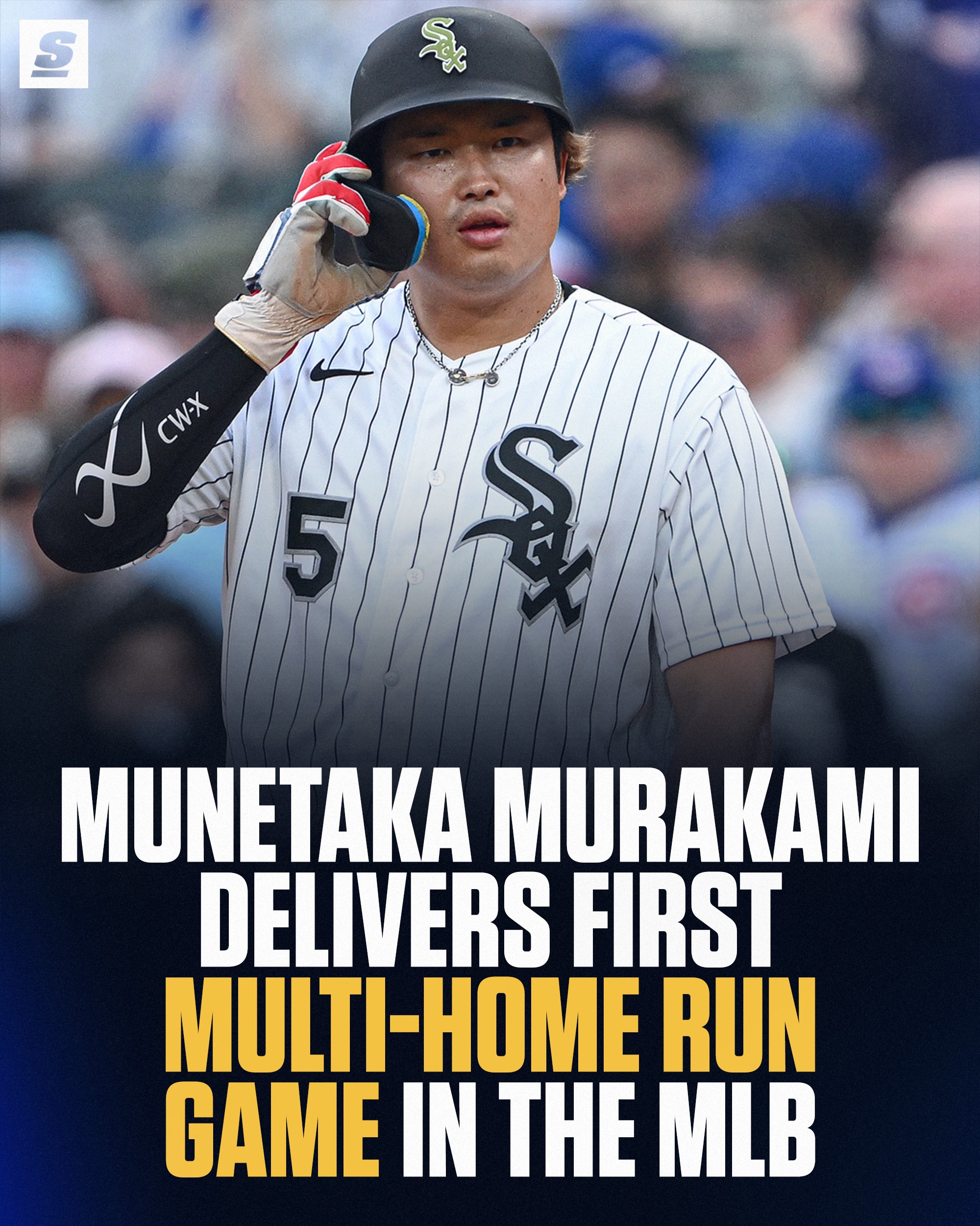 Munetaka Murakami put on a show in Chicago and ripped two homers to help his White Sox beat the Cubs 8-3 in the Crosstown Classic. 💥
[via @MLB]