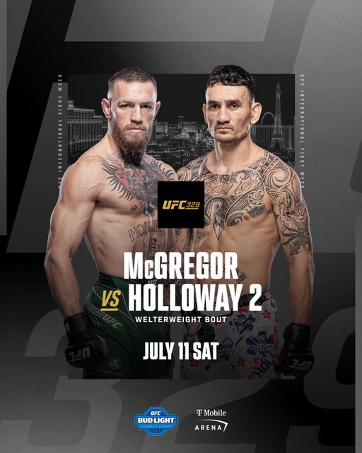 CONOR MCGREGOR vs MAX HOLLOWAY 2 !!!!

Your International Fight Week main event is confirmed!

[ #UFC329 LIVE July 11 on @ParamountPlus ]