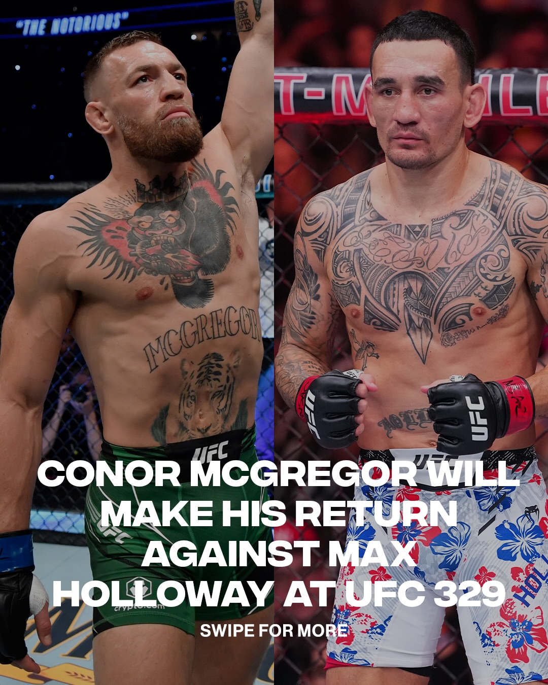 Conor McGregor vs Max Holloway 2 at UFC329 July 11th Main Event 

📸 @gettyimages // @danawhite