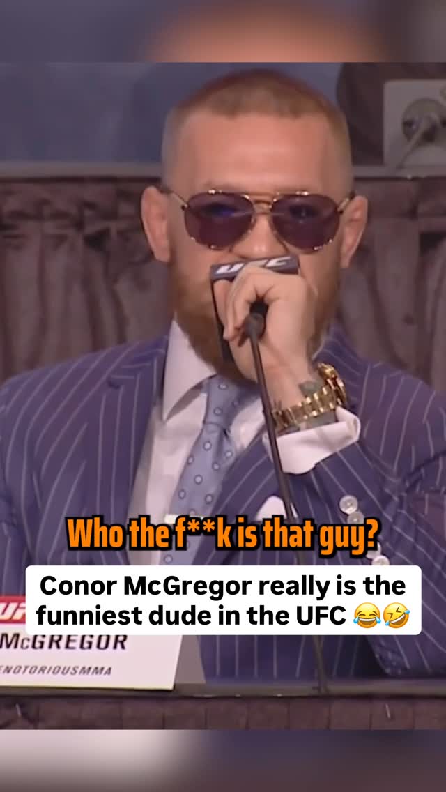 Conor McGregor is officially back, which means we should be getting more press conference gold coming very, very soon 😂

(🎥 via UFC)