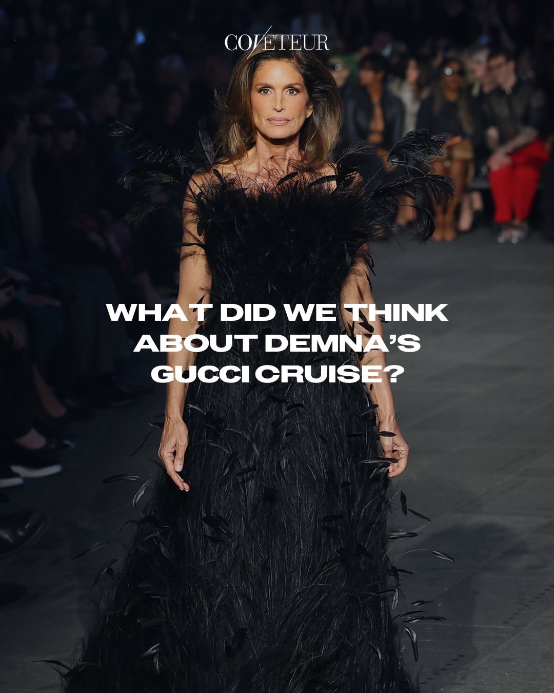 What did we think of @gucci Cruise 2026? For #Demna’s debut cruise collection for the house, the Georgian designer hit New York City’s Times Square with a star-studded cast including #CindyCrawford, #ParisHilton, and #TomBrady for the #GucciCore show