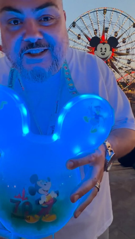 Getting ready for World of Color Happiness with the new 70th Celebration Mickey Balloon Popcorn bucket 

#Disneyland70 #Disneyland #Disneyland70Showcase @Disneyland